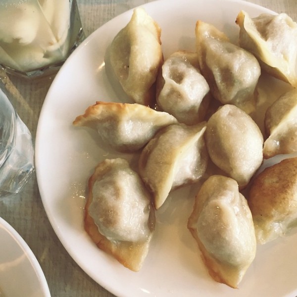 Plate of dumplings