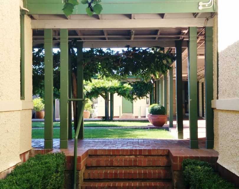 walkways at Gorman House