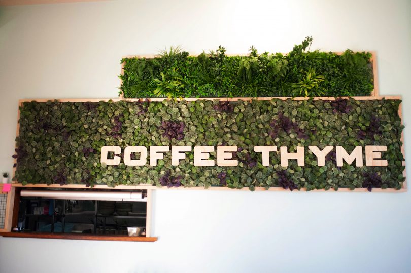 Thyme for a good cup of coffee? The answer is always yes. Photos: Michelle Taylor. 