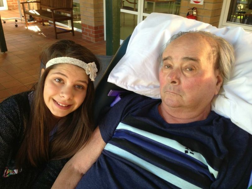 Chantelle with her Dad