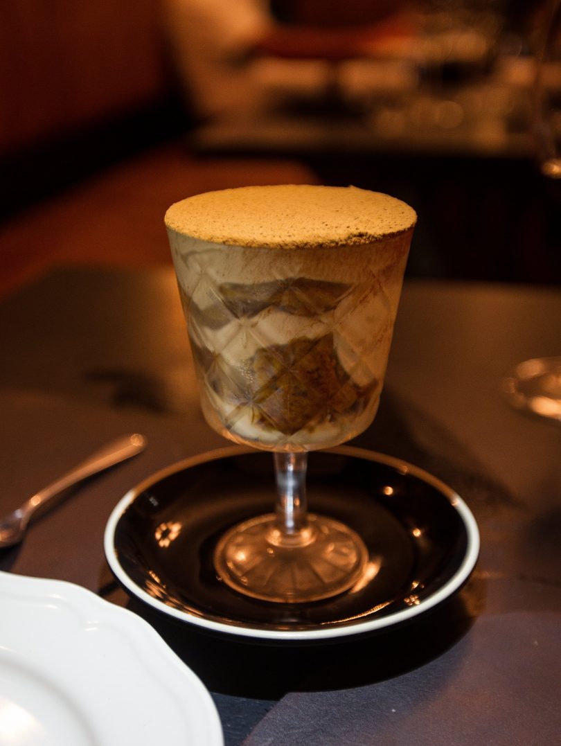 A classic tiramisu, served in a tall glass. Photo: Robert Pepper