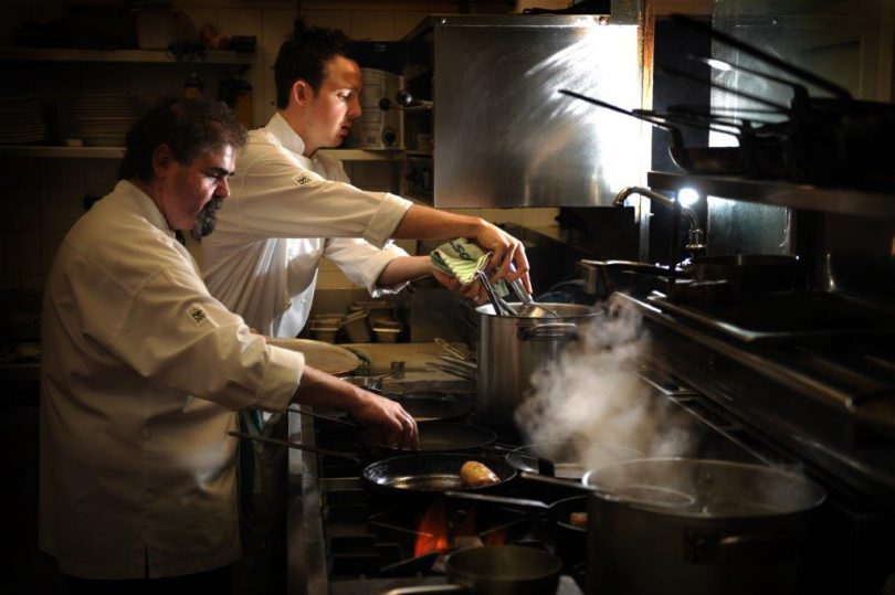 James Mussillon and executive chef Zac Elliott