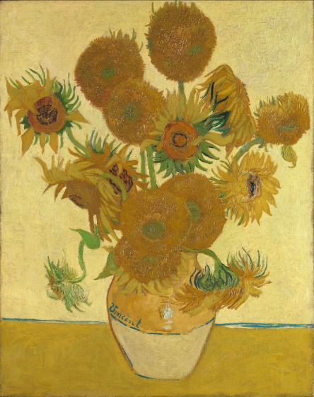 Vincent van Gogh's Sunflowers, 1888.