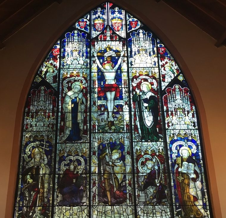 Stained glass window at All Saints Anglican Church in Ainslie