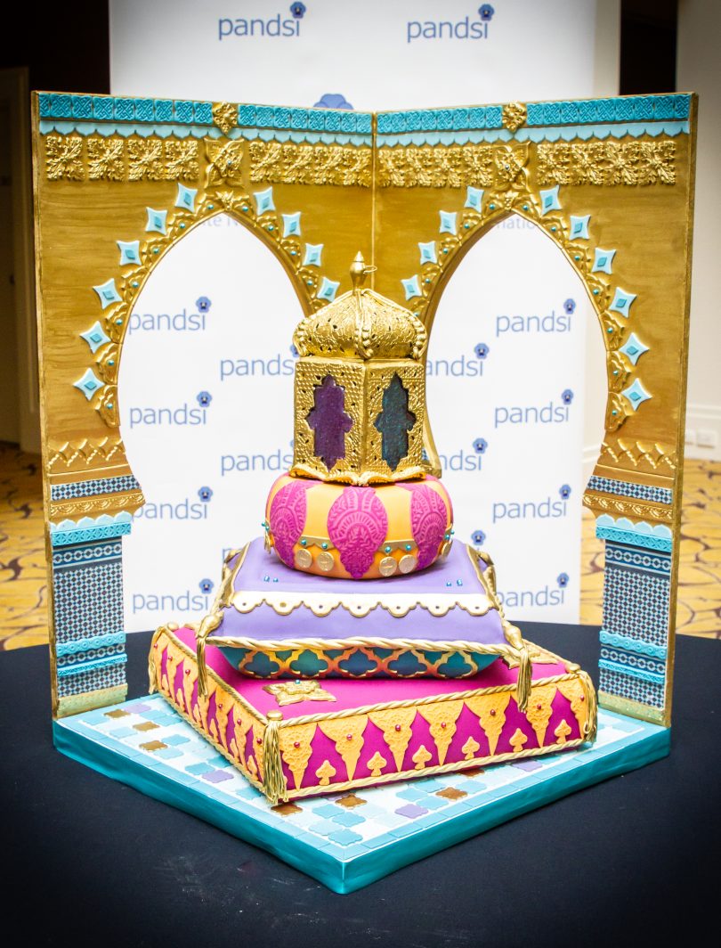 Indian-themed decorative cake