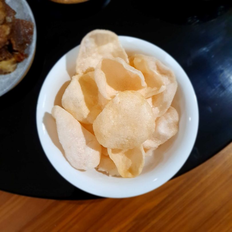 Prawn crackers from China Tea House