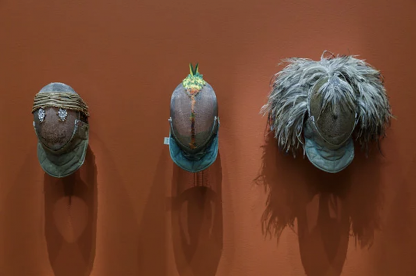 'Assimilated Warriors' installation at National Gallery of Australia