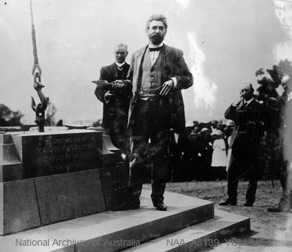 King O'Malley at the naming of Canberra in 1913