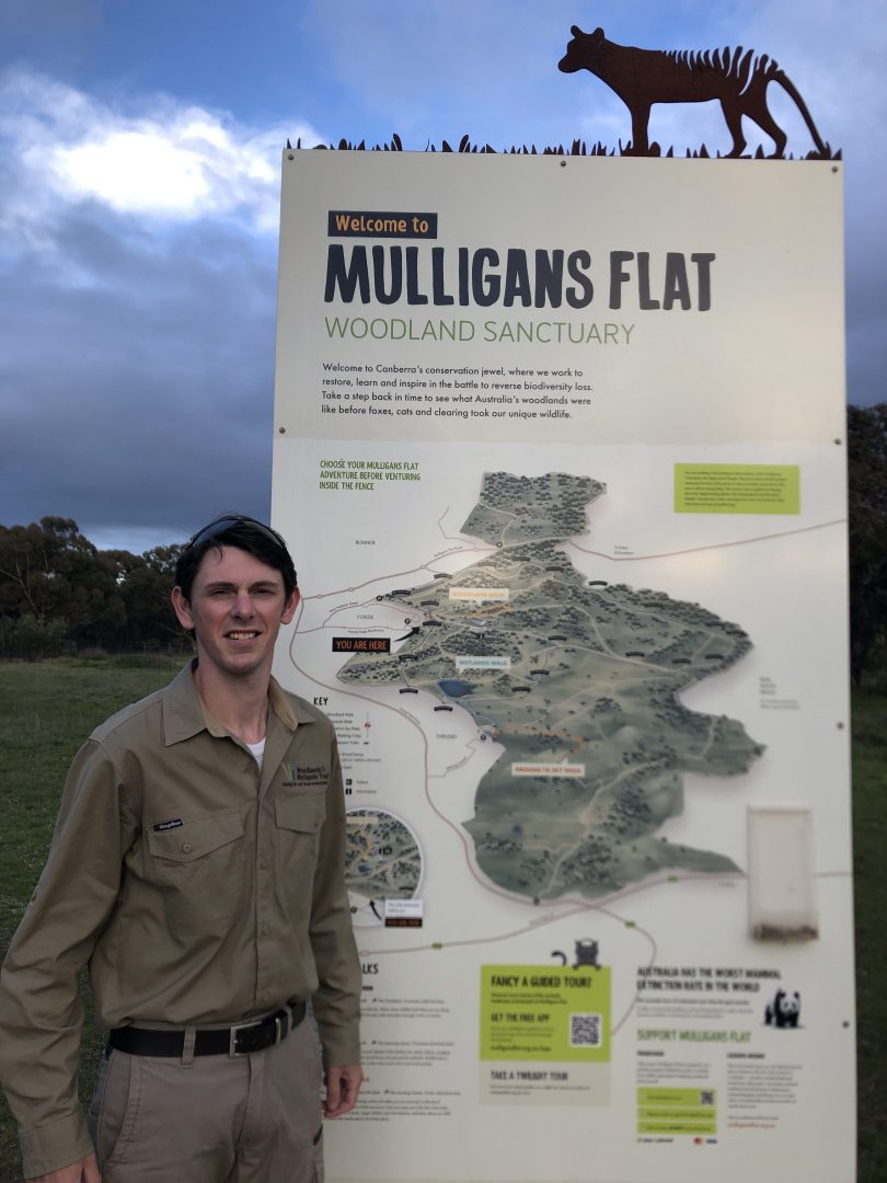 Luke Dunn at Mulligans Flat Woodland Sanctuary