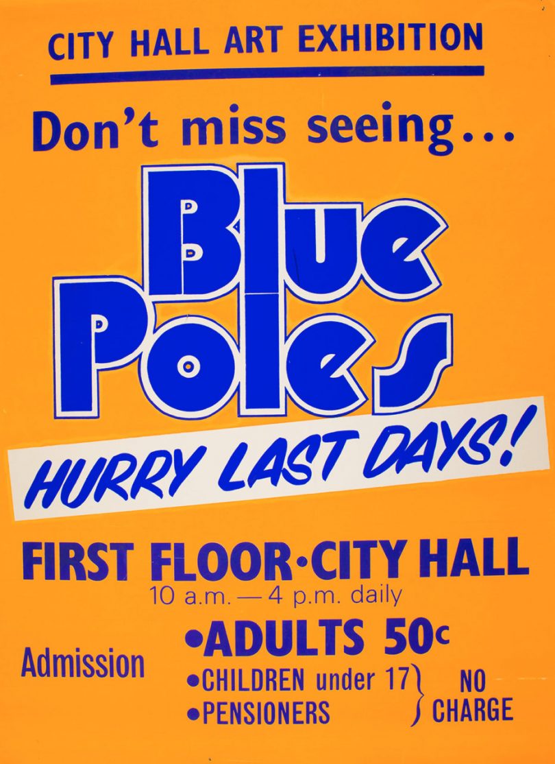 Blue Poles poster