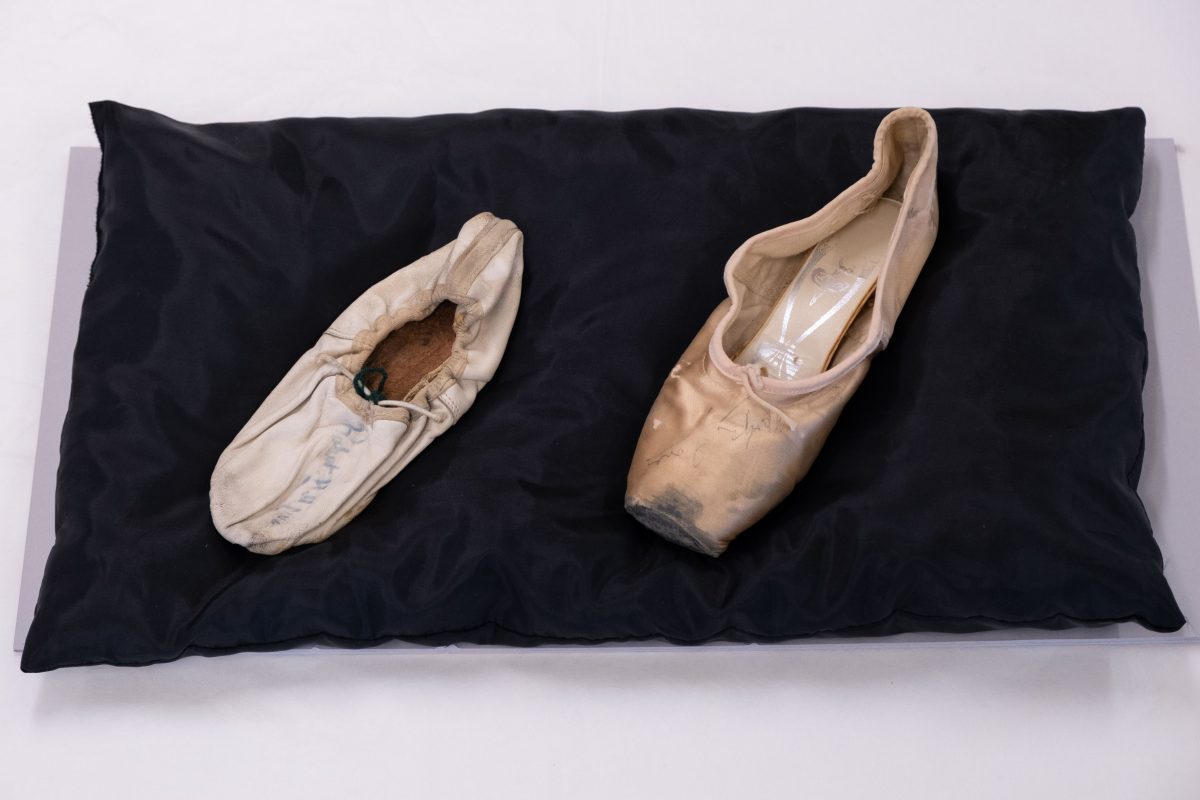 Two ballet shoes