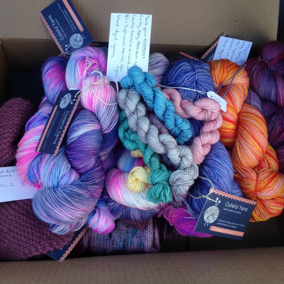 Selection of yarn
