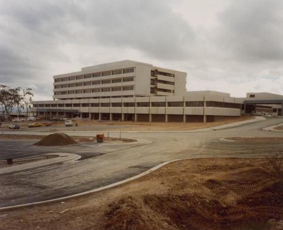Calvary Hospital under construction in 1978