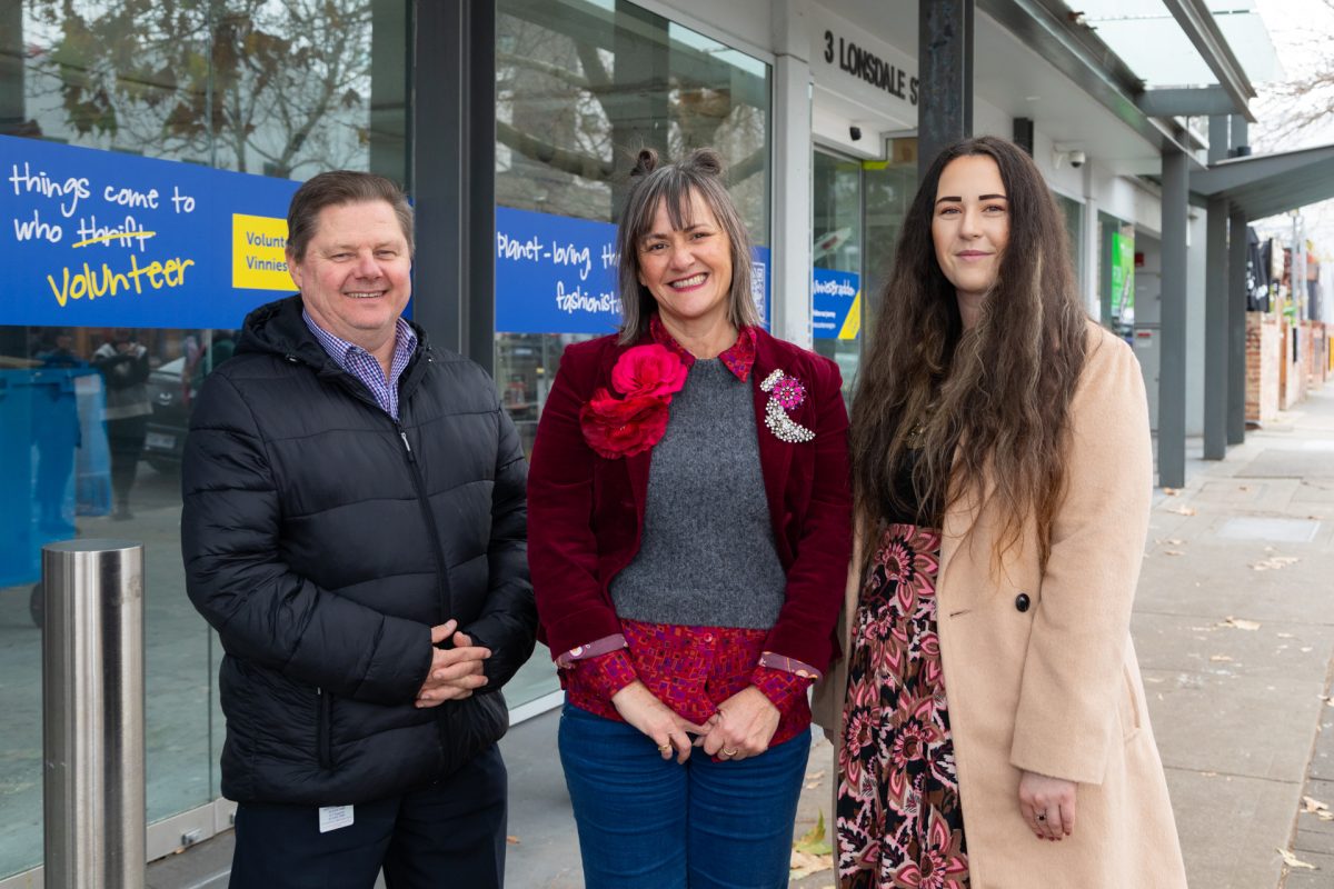 Commercial operations director Lindsay Rae, retail development manager Isla Smith and future shop manager Julie Bartley