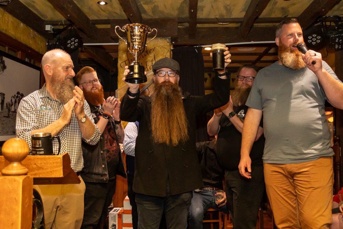 Men with beards in a pub