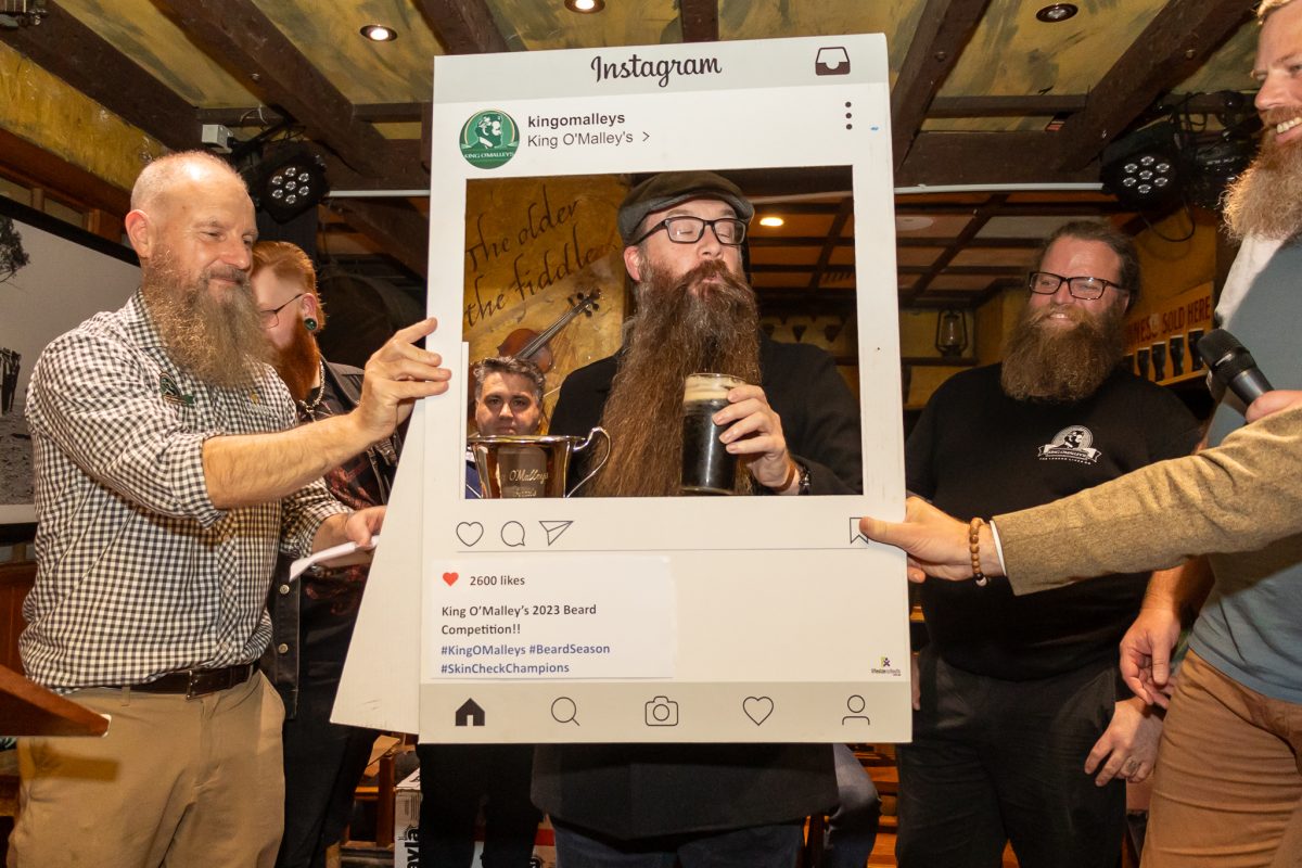 Men with beards in a pub