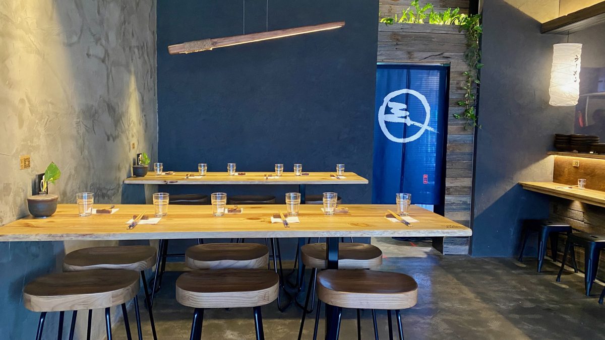 High top tables at Ikigai