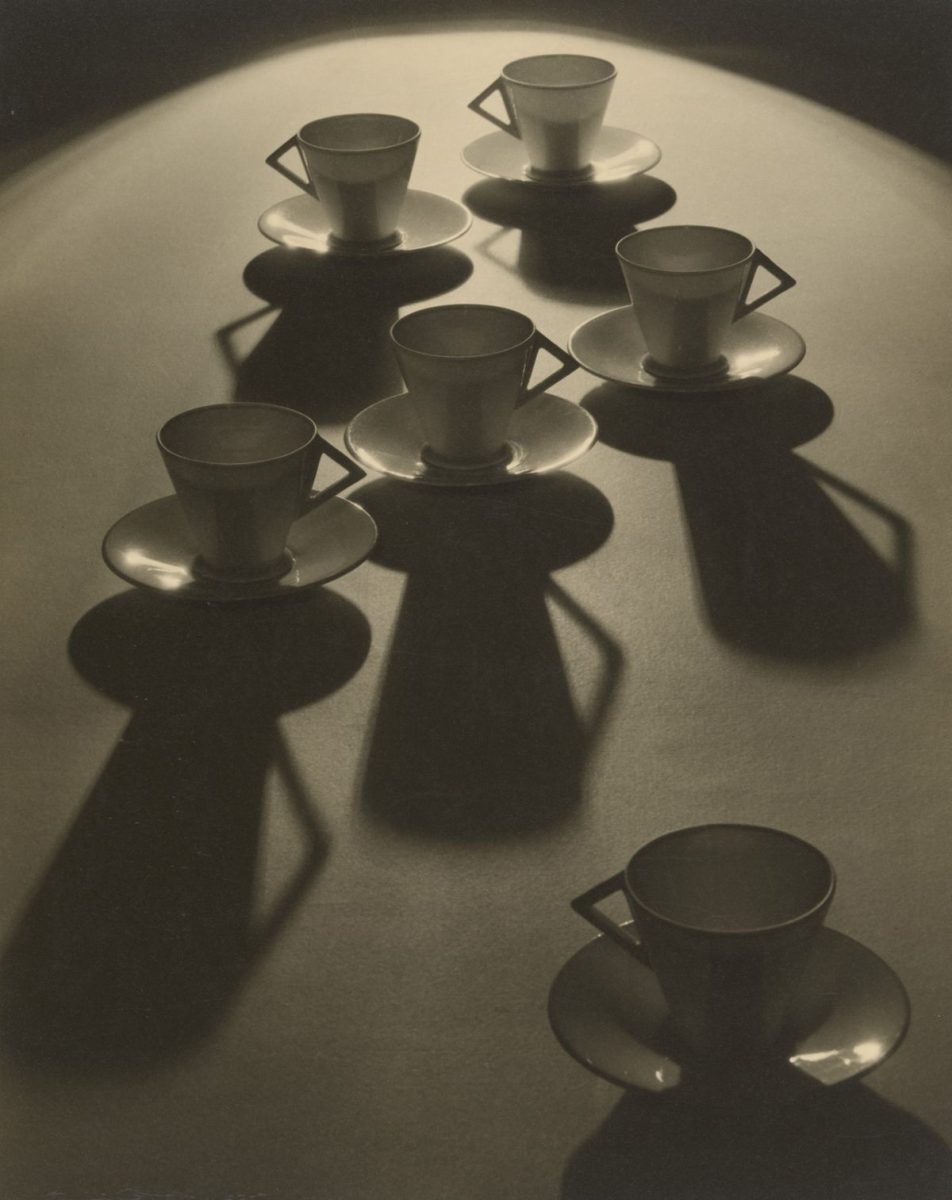 Photograph of tea-cups and shadows