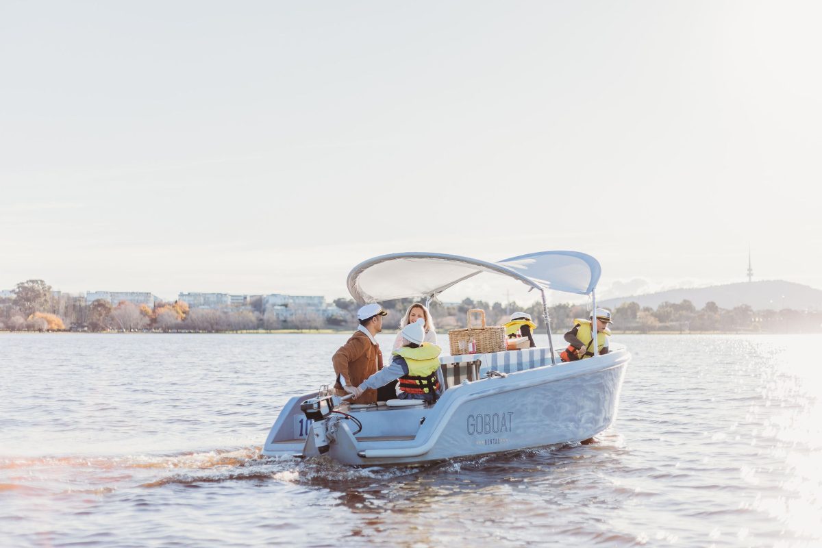 GoBoat's made messing about on Lake Burley Griffin easy and