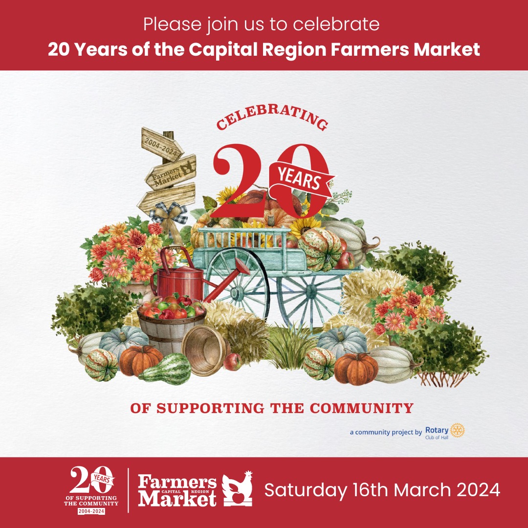 Poster for 20 Years of Capital Region Farmers Market