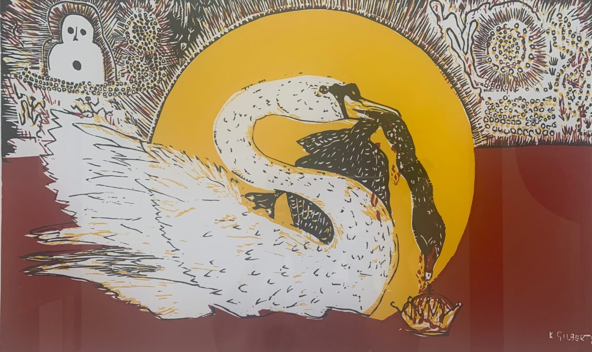 print of swan