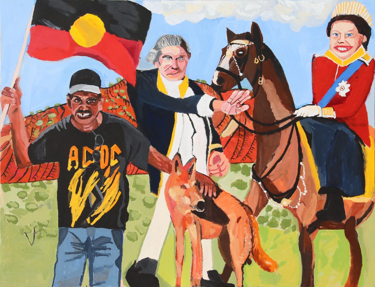 painting of Aboriginal figures