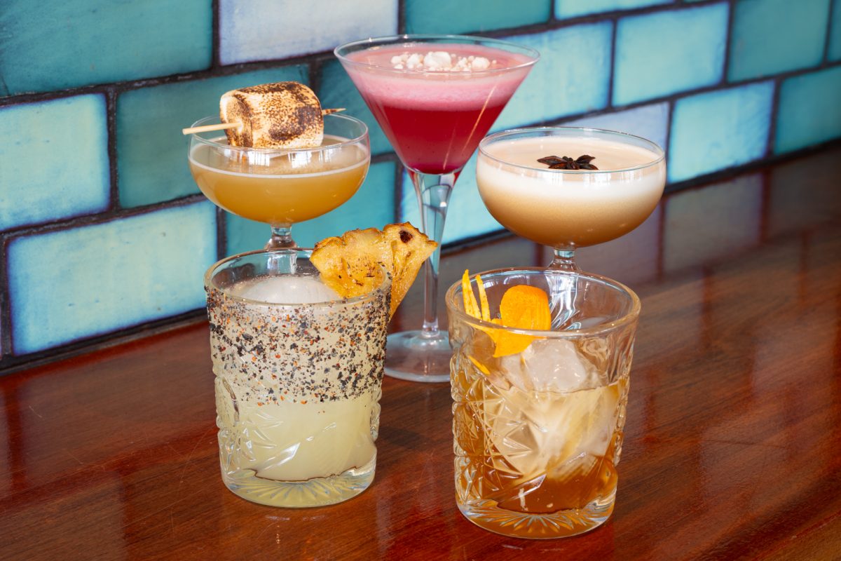 Selection of cocktails