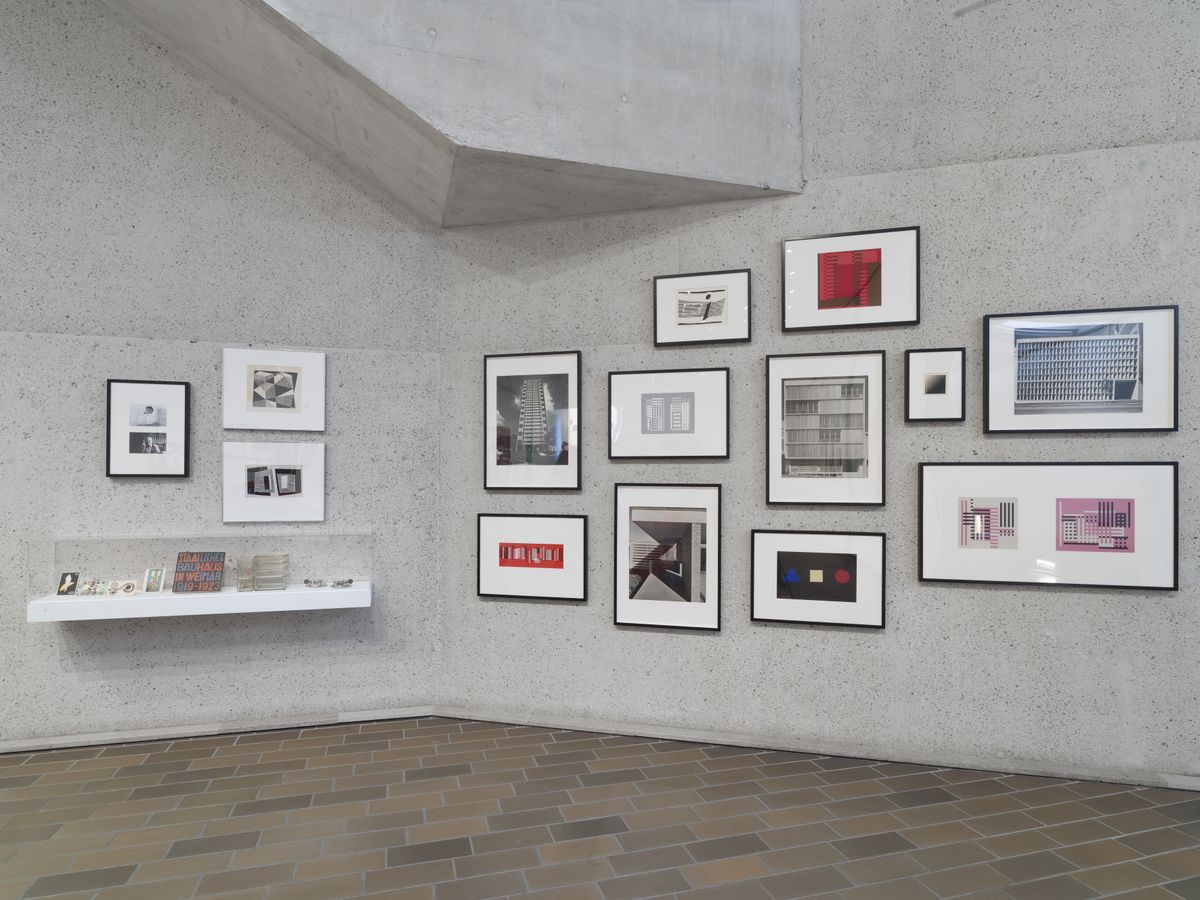 Corner installation shot of the National Gallery of Australia.