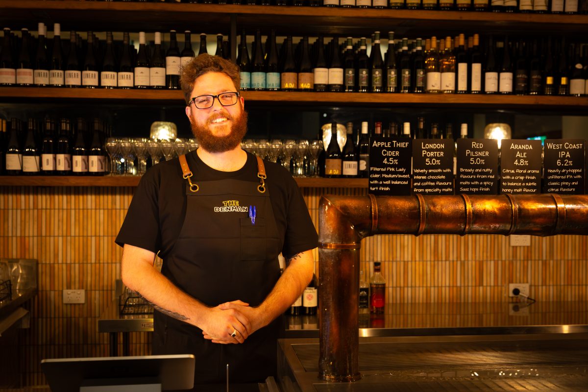 Bar Manager Andy Lowe at The Denman Kitchen + Wine Bar.