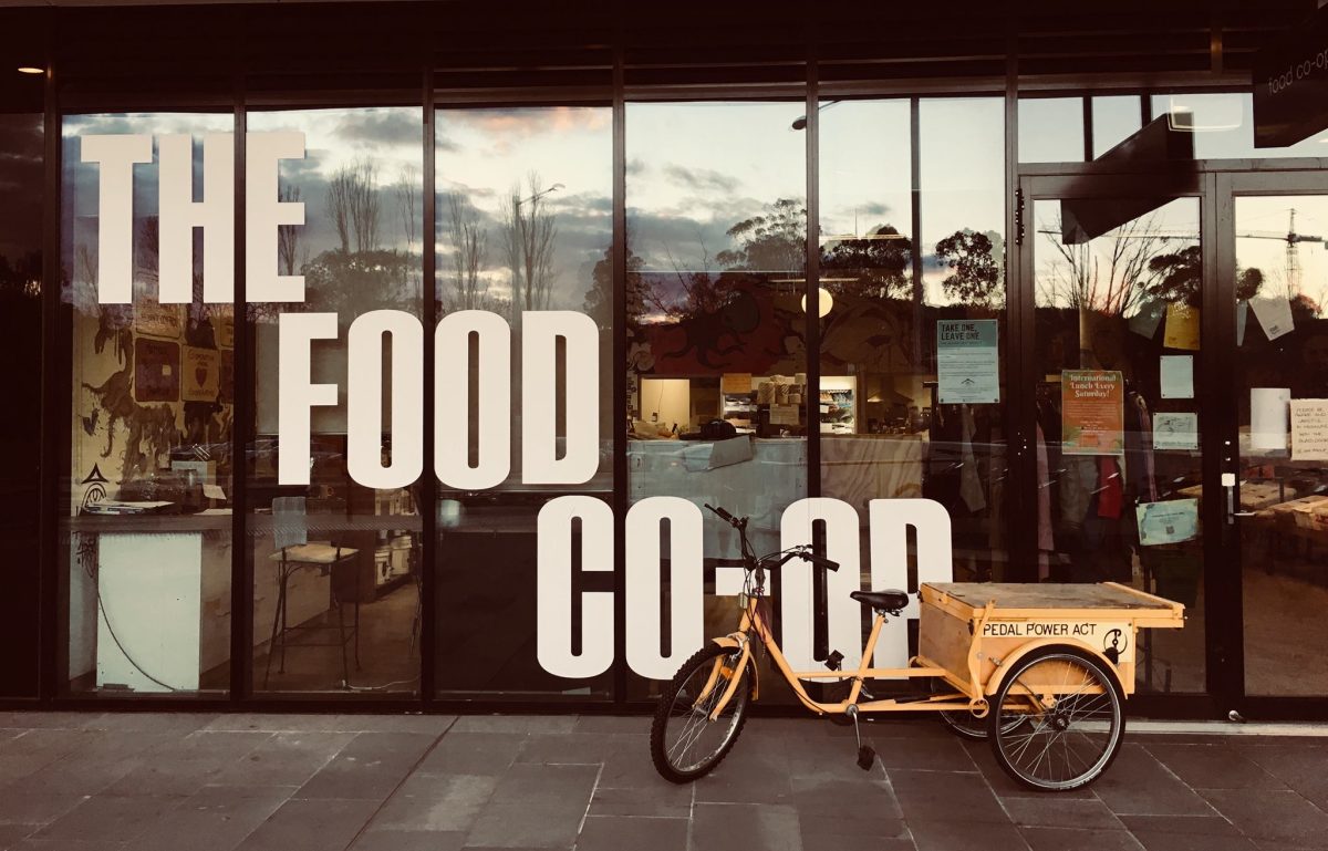 The external signage of the Food Co-op