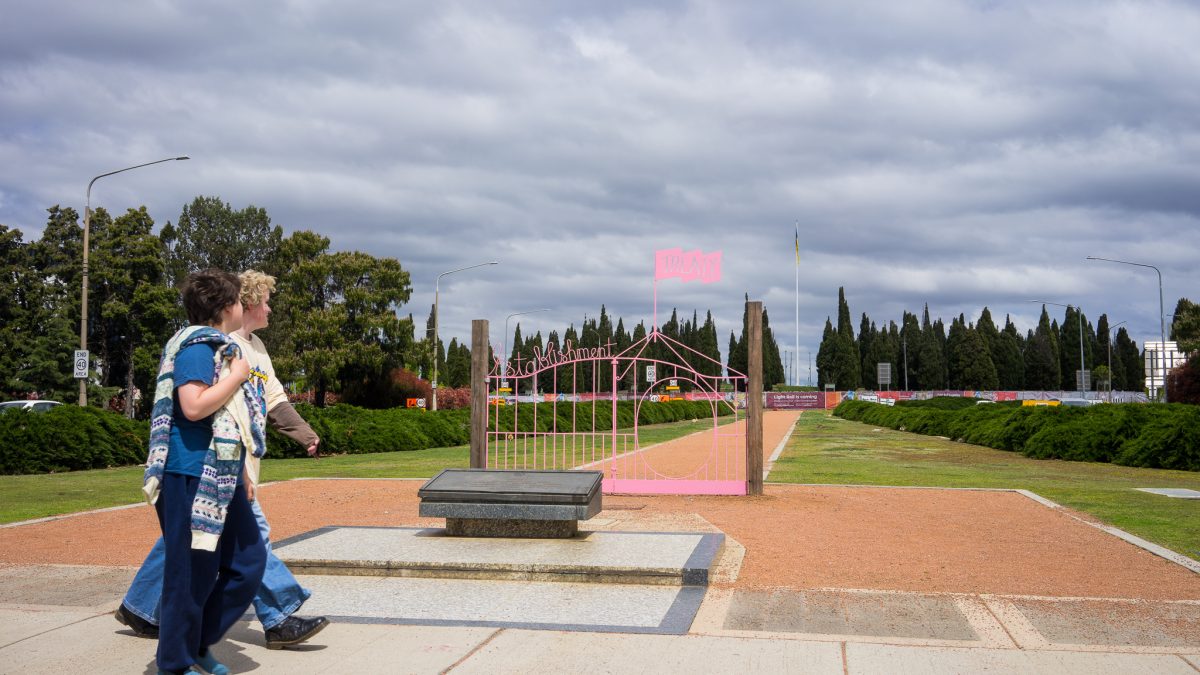 Artwork at the Northbourne/London Circuit intersection.