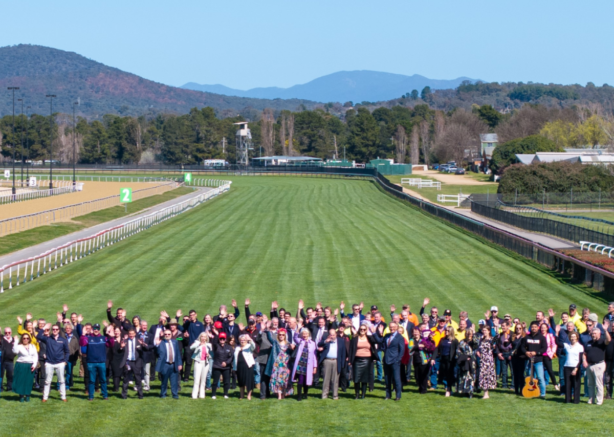 thoroughbred park suppliers, event partners and supporters on the course proper