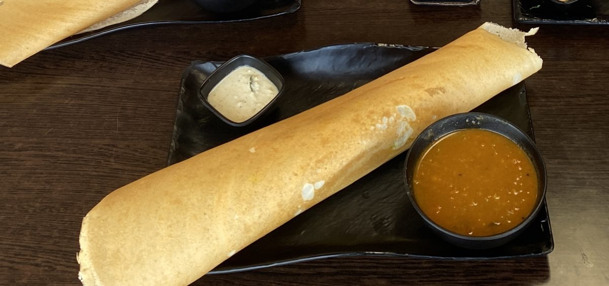 Plain-looking dosa