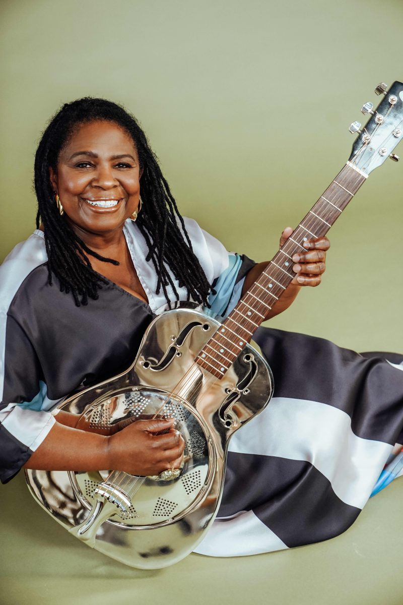 woman with guitar