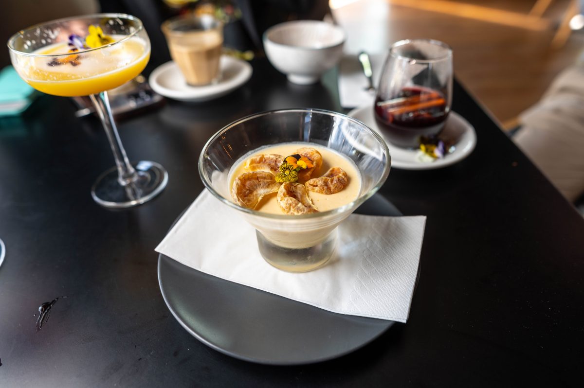 mandarin coconut panna cotta