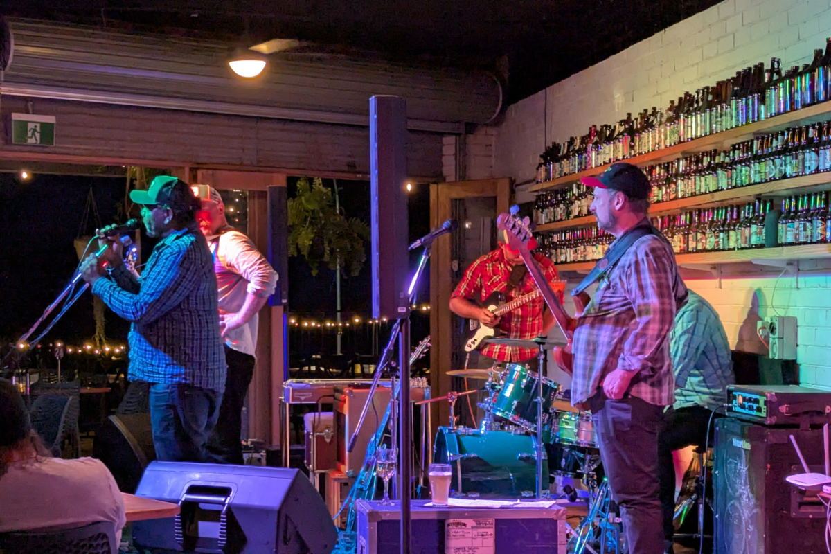 The Jingli Song Project playing at the Tumut River Brewpub.
