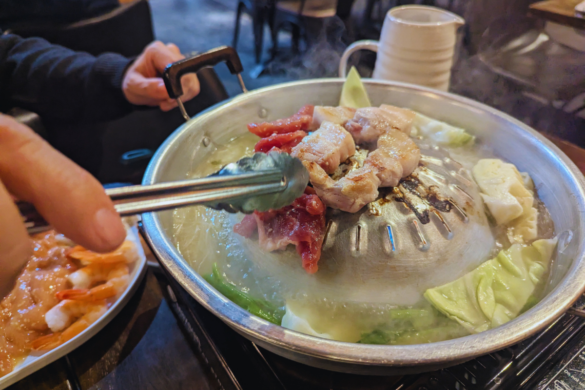 A Thai BBQ in action.