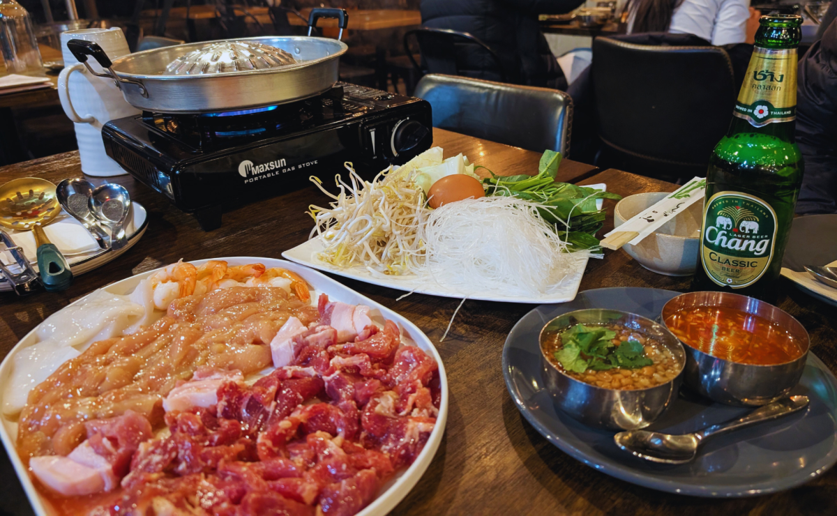 a table of ingredients for Thai BBQ.