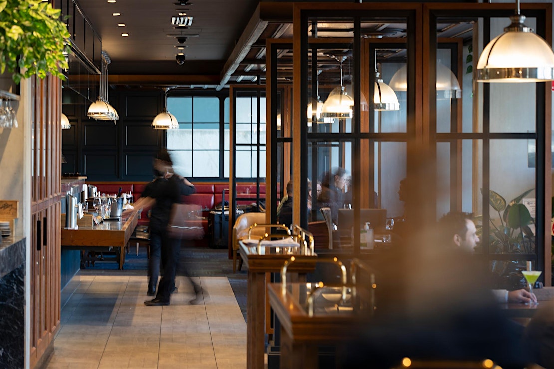 Marble & Grain restaurant dining area