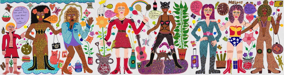 Long horizontal painting