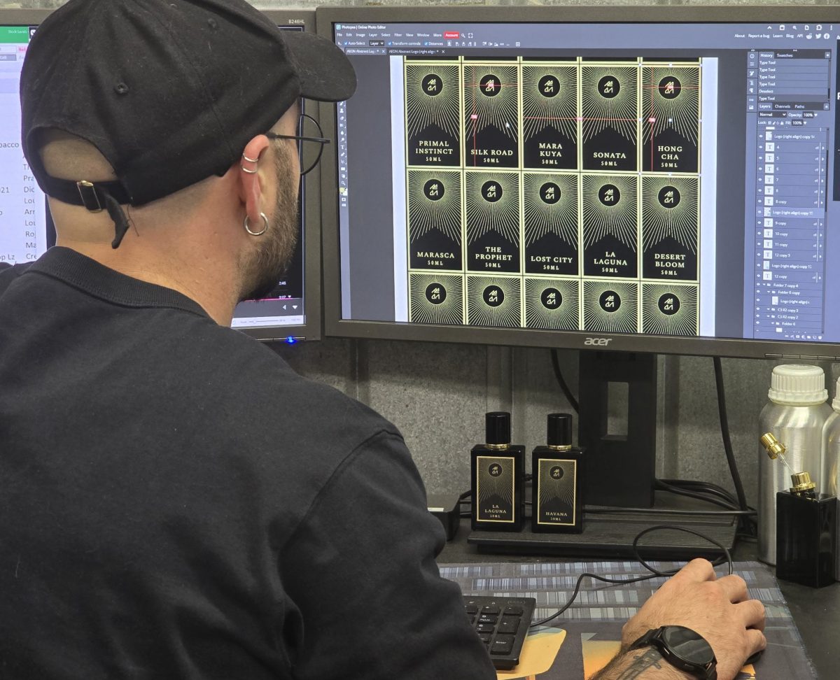 man using a computer