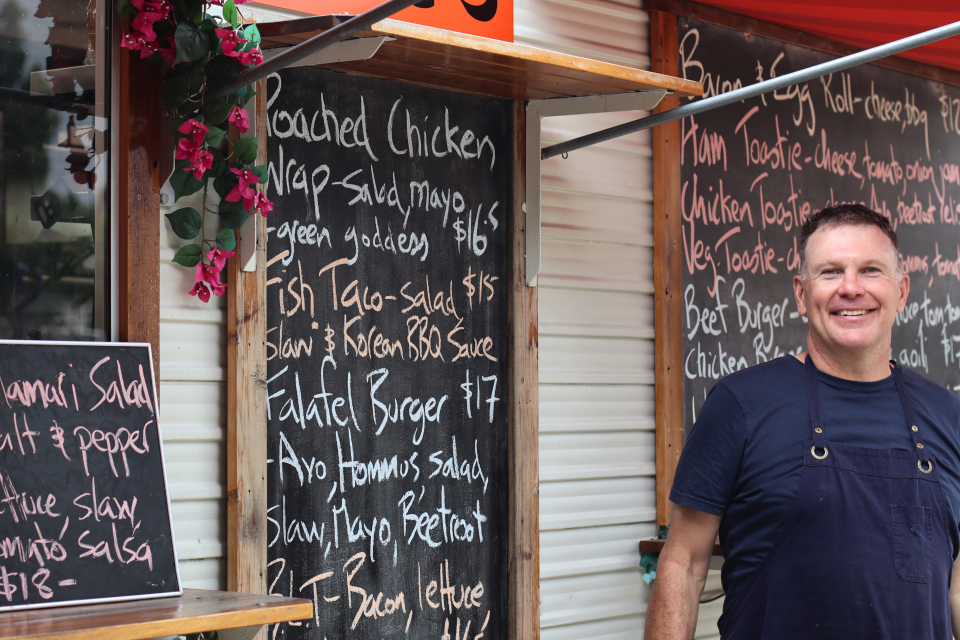 Eric Dangerfield of Eric's food truck in Bungendore.