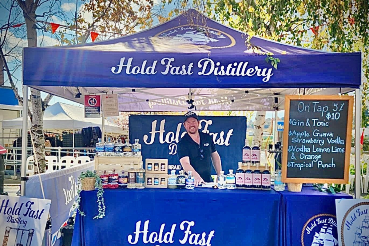 Gavin Gillin is well known in the area, with his distillery Hold Fast attending many local markets and festivals.