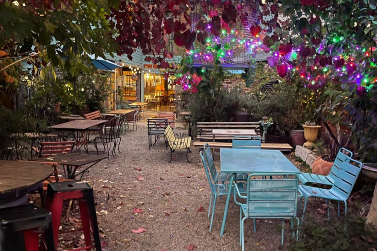 Yazz Bar has a quirky little courtyard garden.