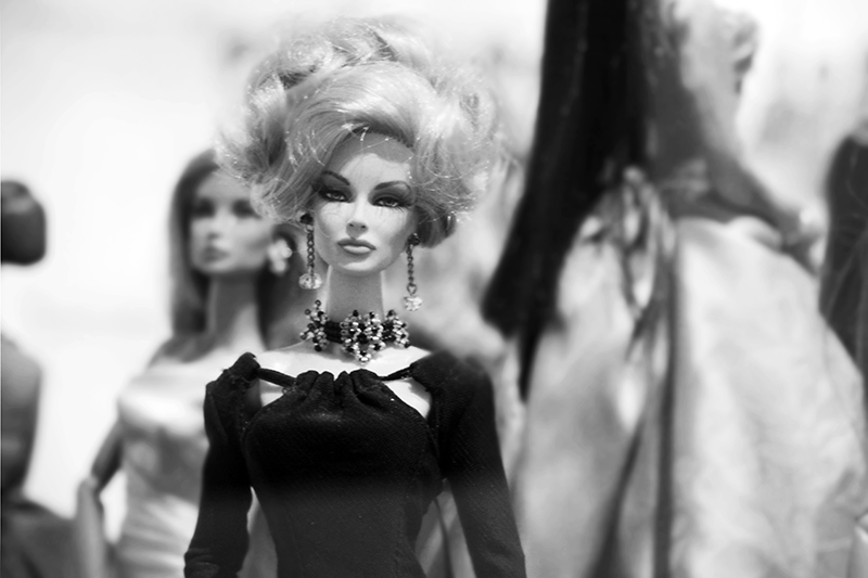 Fashion and Fantasy: these dolls are better dressed than I’ll ever be