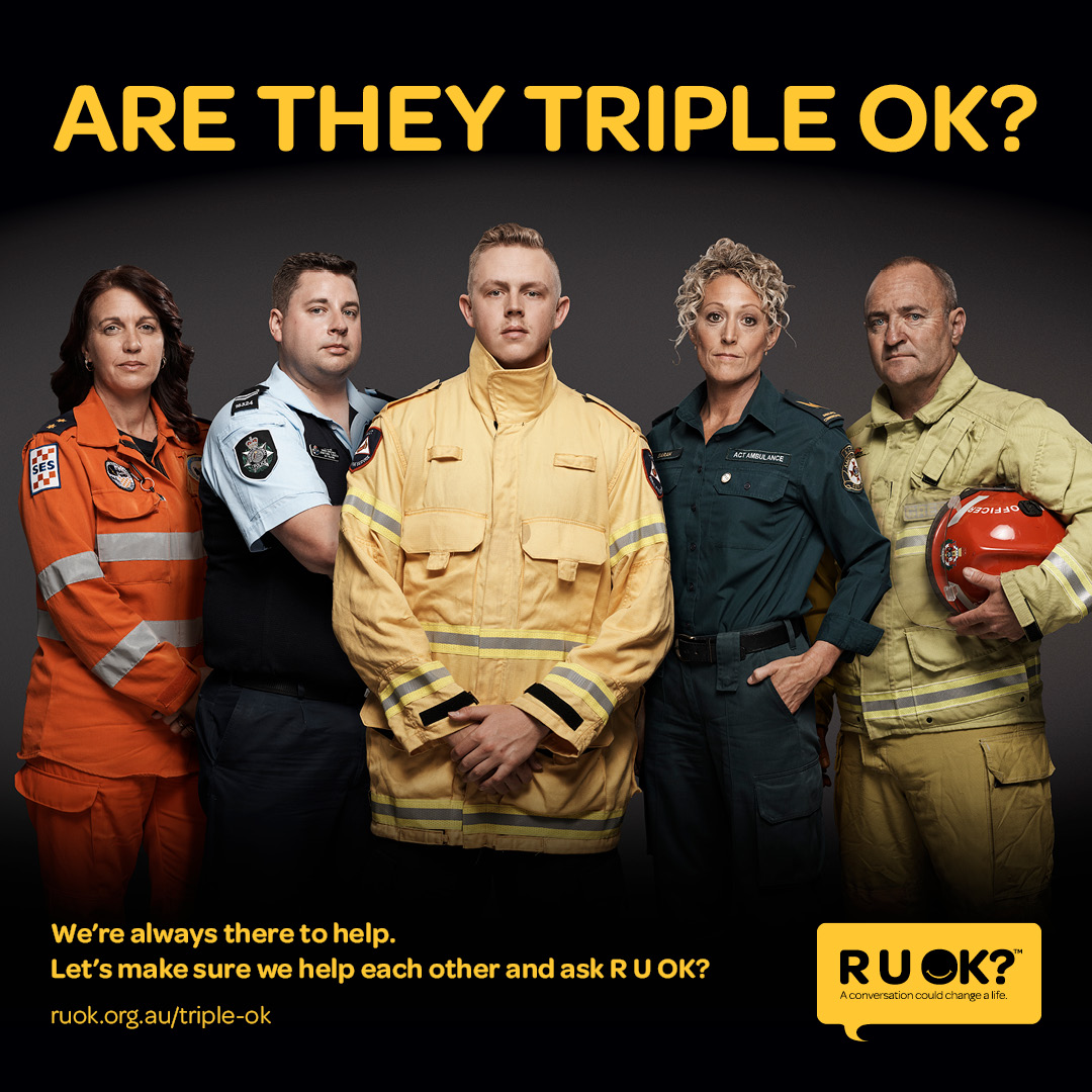 'R U Triple OK?' launches to improve mental health in Canberra's emergency responders