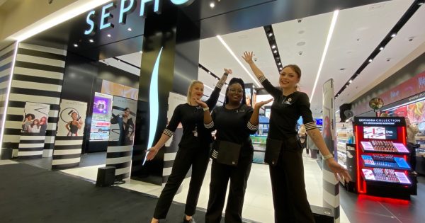 Fans line up from 4 am as Sephora opens new Canberra store