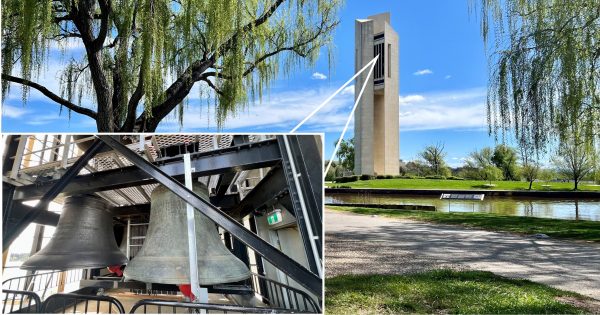 A shower, a stove and a 6-tonne bell: we peek inside the National Carillon