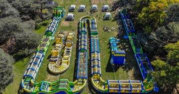 Australia's largest inflatable obstacle course is back in Canberra