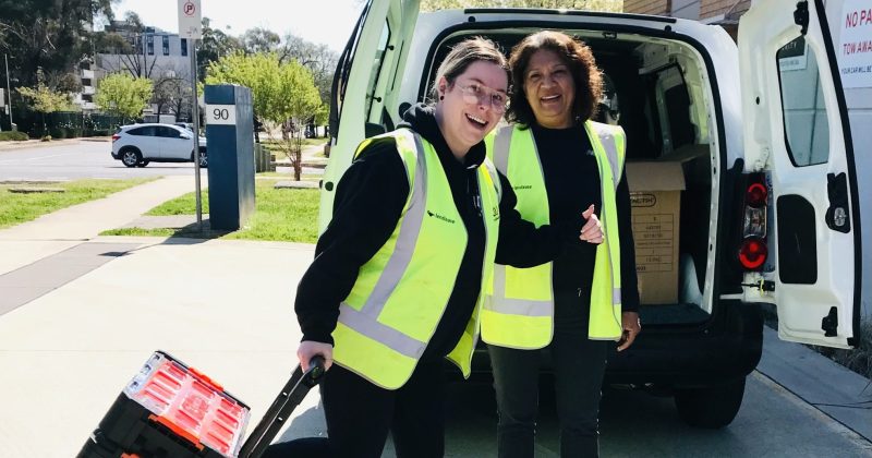 Have shed, have van, now Canberra women on the move to help their own